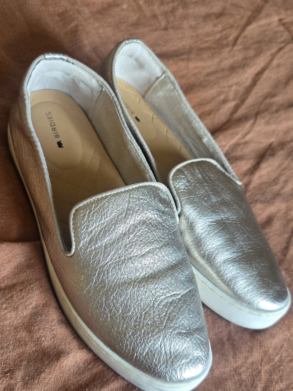 Birdies Metallic Gold The Swift Slip-on Sneaker
